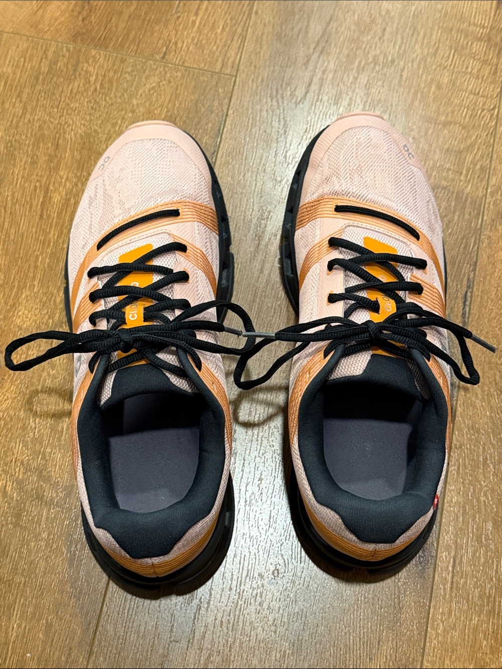 On Cloud Running Women's Size 11 Peach Orange Cloudtec Trainer W11 Workout Shoes - Picture 10 of 11